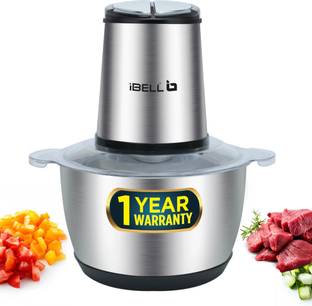 iBELL MT200SM 700W Meat Mincer, 2L SS Bowl, Vegetable - Fruit - Nuts Chopper, Electric Meat Grinder