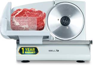 iBELL MS2330 Meat Slicer 1000W Heavy-Duty Slicer for Boneless Meat and Cheese,SS Blade Electric Meat G...