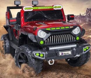 Toyify 4x4 Off Road Kids Driving Jeep With Remote + Mobile App Control Car Battery Operated Ride On