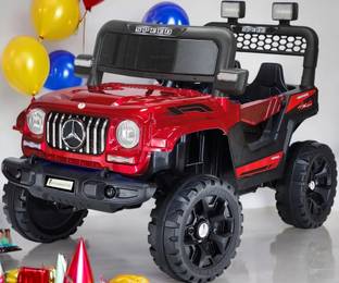 Wishmaster 4x4 Motor Electric Battery Car With Driving + Parents Remote To Control 1-6 Year Jeep Battery Operated Ride On