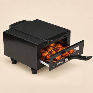 WELLBERG Mini 10-Inch Combo Grill�Micro Pizza Maker and Multi-Purpose Naan, Tandoori Oven Electric Tan...