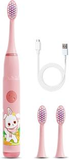 Obvie Electric Rechargeable Toothbrush for Kids, Comes with 3 Brush Heads And 5 Modes Electric Toothbrush