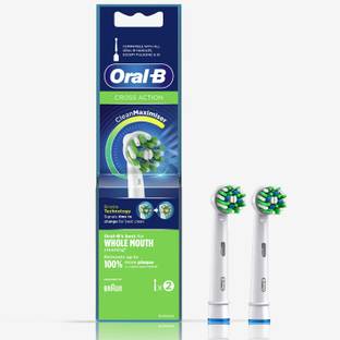 Oral-B Cross Action, Soft Refill Brush Heads (For Vitality/Pro/Smart Series), Electric Toothbrush