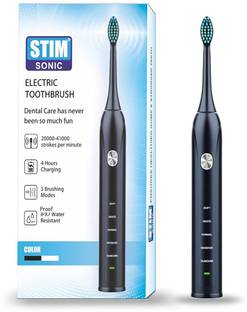 STIM Sonic Electric Toothbrush for Adults, Ultra Soft Bristles, 5 Modes, Rechargeable Electric Toothbrush
