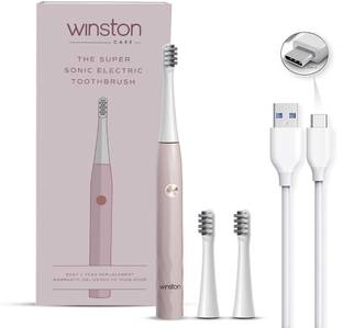 Winston Rechargeable Super Sonic Electric Toothbrush High-frequency Vibration Rechargeable Toothbrush with Soft Bristles for Adults - Super Sonic - 3 Modes Electric Toothbrush
