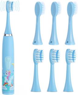 Smilebaby Electric Toothbrush Children From 3-12 years with 7 Brush 4 Modes Pink Electric Toothbrush
