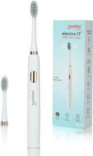 Electro Toothsi i7 Toothbrush with 2 Modes, 2 Heads, Timer & AAA Battery for Complete Oral Care Electric Toothbrush