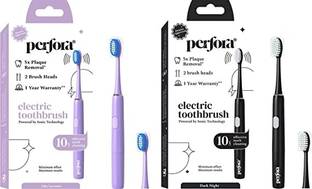 Perfora Electric Toothbrush | 90 Days Battery Life | Soft Dupont & Vibrating Bristles Electric Toothbrush