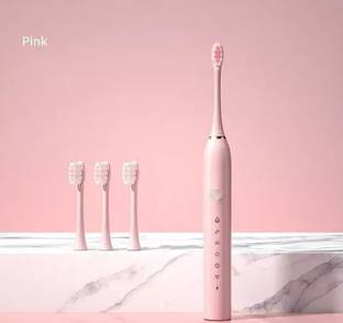 Kellsie Rechargeable Ultrasonic Tooth Brush Smart Timer IPX7 Waterproof Electric Toothbrush
