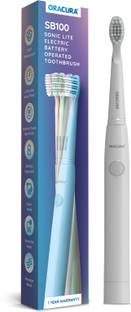 ORACURA SB100 Sonic Lite Electric Battery Operated Toothbrush With 36,000 Strokes/minute . Electric Toothbrush