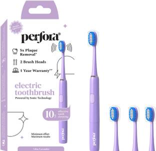 Perfora Battery Powered with 2 Brush Heads| 90 Days Battery Life . Ultra Soft Electric Electric Toothbrush