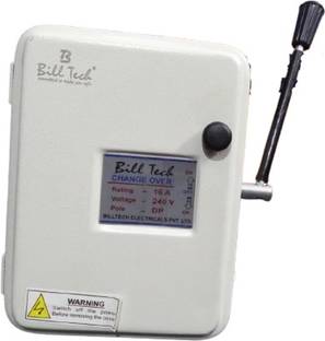 Bill Tech Home Office Changeover Switch 16 A, GBT0274 Manual change over Electrical Fuse