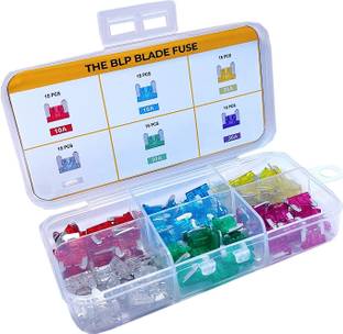 THE BLP Automotive Micro Mini Blade Fuse for Car, Bike & Truck Micro Mini Fuse (90pcs / Each 15) Electrical Fuse