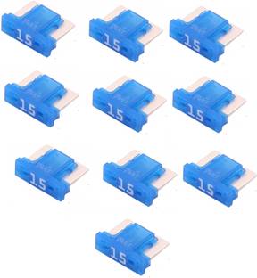 PBROS 10 Pieces 15 Amp Car & Bike Low Profile Micro Mini Blade Fuse Small Fuses (15 Amp) 10 Pieces 15 Amp Car & Bike Low Profile Micro Mini Blade Fuse Small Fuses (15 Amp) Electrical Fuse