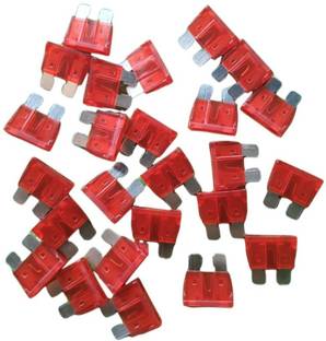 Elcoi 20 Pieces Standard Size Blade Fuse -10 AMP(Pack of 20) Electrical Fuse