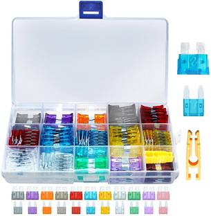 PALAY Blade Type Fuse Kit 165 Pieces Replacement Fuse Assorted Set Car Fuse Set Kit Electrical Fuse