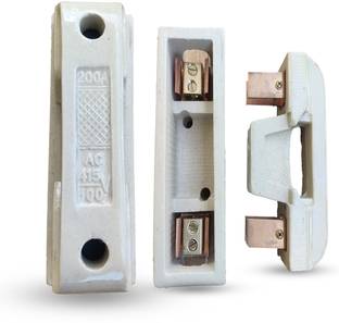 iraly Electronic Fuse, 200 AMP Kitkat Fuse Porcelain Brass | 200 Amp cutout FUSE200A Electrical Fuse
