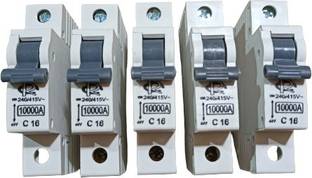 rc electric india 16A Miniature circuit breakers (pack of 5) 16A Miniature circuit breakers MCB (pack of 5) MCB