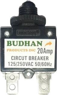 BUDHAN PRODUCTS INC 20 Amps Circuit Breaker | Overload Protector AC 125/250V 20A | 20Amp Load Switch 20 Amps Circuit Breaker | Overload Protector AC 125/250V 20A | 20Amp Load Switch MCB