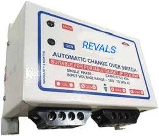 REVALS Automatic Changeover Switch 32 Amp | single Phase Input Supply 250V AC Current 250V AC Current MCB