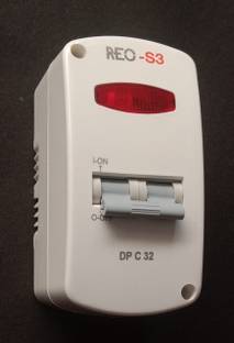 REO HAVELLS 32 A DP : MCB WITH ENCLOSURE [ Miniature Circuit Breaker ] S3 MCB