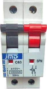 jmD Gold 63 Amp C Curve Single Pole SPN JMD63ASPN MCB