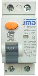 jmD Gold Rccb Double Pole 40 AMP/30MA 240 V Residual Current Circuit Breaker ISI Mark JMD0012 MCB