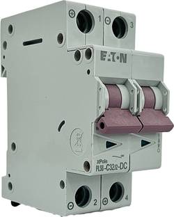 DAYSTAR SOLAR DC MCB 32A 2POLE 500V EATON DC MINIATURE CIRCUIT BREAKER PLS6-C32/2-DC MCB