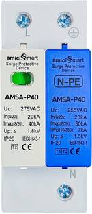 amiciSmart AC Surge Protector, 275V 20KA~50KA Lightning Protection Device(AC) AC Surge Protector, 275V 20KA~50KA Lightning Protection Device(AC) MCB