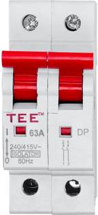 The Elite Electrotek Double Pole MCB Isolator Overload & Surge Protection DP ISOLATOR 63 AMP MCB
