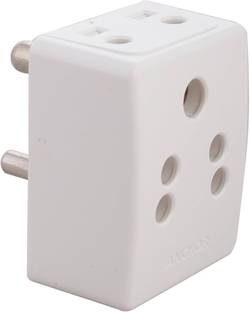 ANCHOR PENTA 3155 Multiplug 6A, White 3 Pin Deluxe (Pack of 4) Power Plug