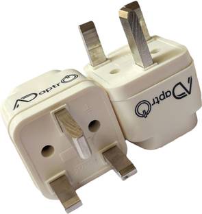 Adaptro Universal UK Type G Flat Pin Travel Adaptor for Dubai, England, Hong Kong, Ireland, Scotland, Malaysia Power Socket, Perfect for Laptop, Mobile, Camera Three Pin Plug