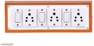 Greenlight Portable PVC Extension Switch Board 3 Switch, 3 Plug , 2 meter Wire +1 3 Pin Top Three Pin Plug
