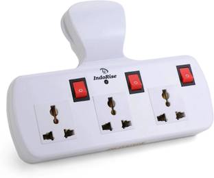 Indorise PKS-MP-10 Indorise 3-Socket Multi Plug Adapter with Individual Switches Three Pin Plug