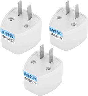 KAVANA 2-Prong TYPE-B Universal Electrical AC Wall Plug Adapter Worldwide Adapto Type B USA Canada Plug Converter Adapters- Pack of 3 Conversion Plugs for US Three Pin Plug