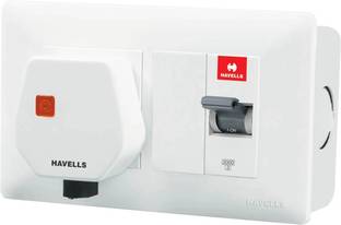 HAVELLS 25 A MCB DBOXX COMBO (With Sheet Steel Enclosure) DHDMCSN0251025 25 A Three Pin Socket