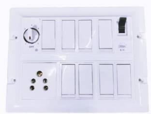 BAHUL Wall surface modular board with mcb 15 A Single Pin Socket