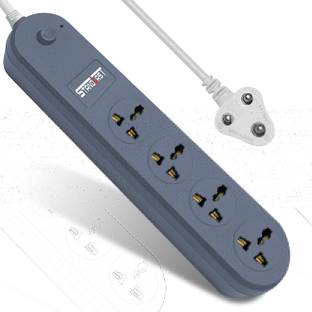STANDLAST Extension Cord 10 Amp, 220-240 Volts Spike Guard Power Strip 4 Universal Socket 10 A Three Pin Socket