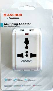Anchor By Panasonic MultiPlug Adaptor surge Proctection 6 A Three Pin Socket