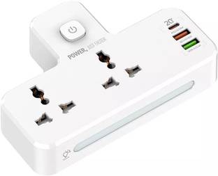 Elevea 2500W Extension Power Strip with USB Port Touch Night Lamp 20W Type-C USB 6 A Five Pin Socket