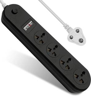 STANDLAST Extension Cord 10 Amp, 220-240 Volts Spike Guard Power Strip 4 Universal Sockets 10 A Three Pin Socket