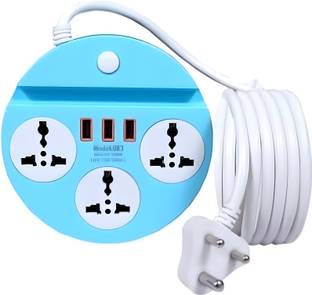 ZIYTRACK Power Extension Cord 2500W Power Converter 3AC Soket 10 A Three Pin Socket