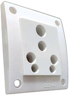 PM Cona WAWA 9146, Universal Socket 6/16A (Pack of 2) 16 A Six Pin Socket