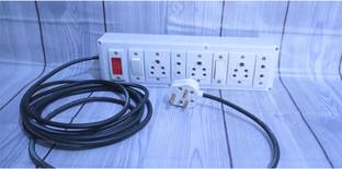 suwaa 4+4 white laite board 5 Socket Extension Boards 1000 A Four Pin Socket