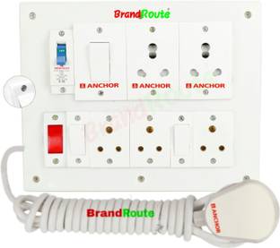 Awolf BrandRoute Power extension Board Anchor Component Heavy 4 Meter Wire 16 Amp Plug 16 A Three Pin Socket