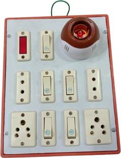 Bhum 4 Socket 5 Switch, 1 indicator,1 Holder (2M wire) 6 A Three Pin Socket