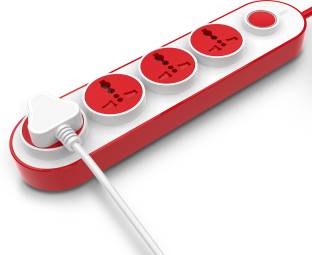 GM 3257 Oooh 4+1 Power Strip with Master Switch, Indicator, Safety Shutter & International Sockets. 10 A Three Pin Socket