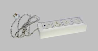 Prop It Up ELECTRIC BOARD EXTENSION CORD POWER STRIP MULTI PLUG 3 SOCT 1 SWITCH USB CHARGER 16 A Five Pin Socket