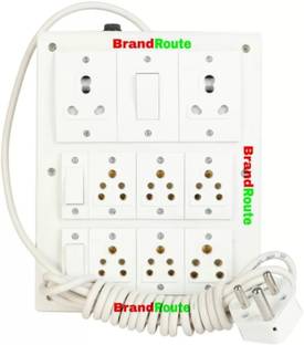 Awolf BrandRoute Power extension Board R.e.o Havells Component 16 A Three Pin Socket