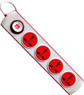 LAZYwindow Premium Extension Board 4+1 Round Switch with 230cm Wire Length 6 A Three Pin Socket